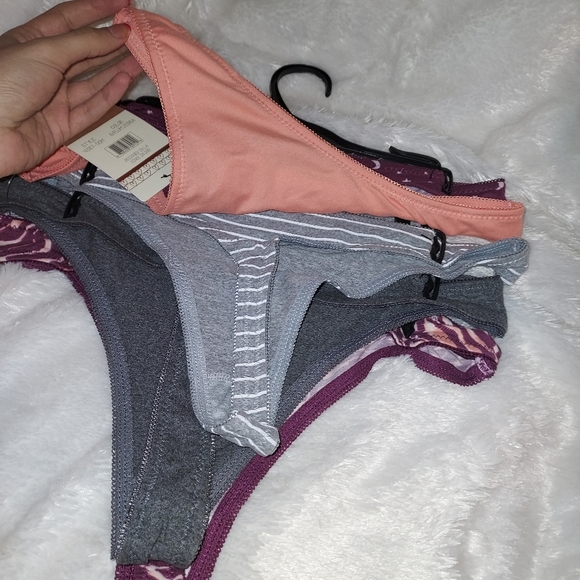 NWT 5pc soft silky thong bundle set, size XL - Picture 4 of 4